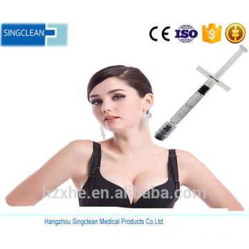 China Manufacturers HA Hyaluronic Acid Filler Singfiller Sub-Q 1.25-2.0mm 20mg/ml Breast Enhancement